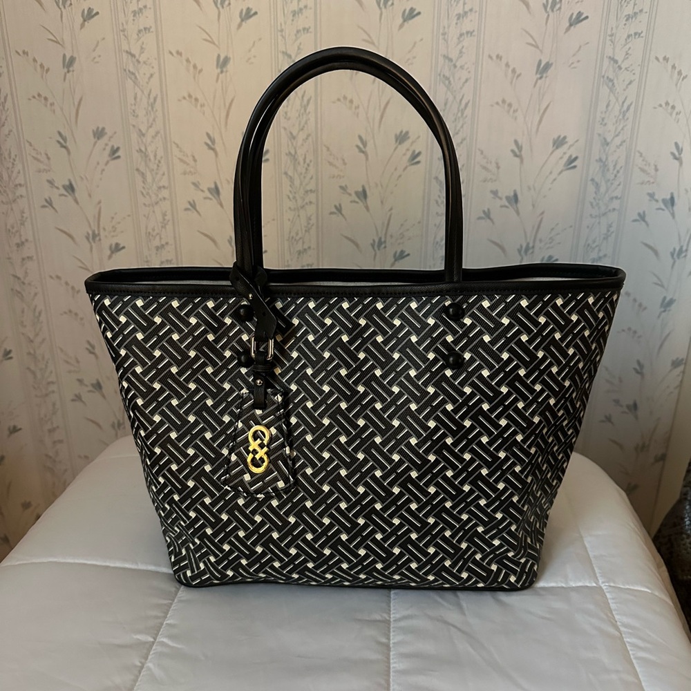 Cole Haan Black and Cream Tote